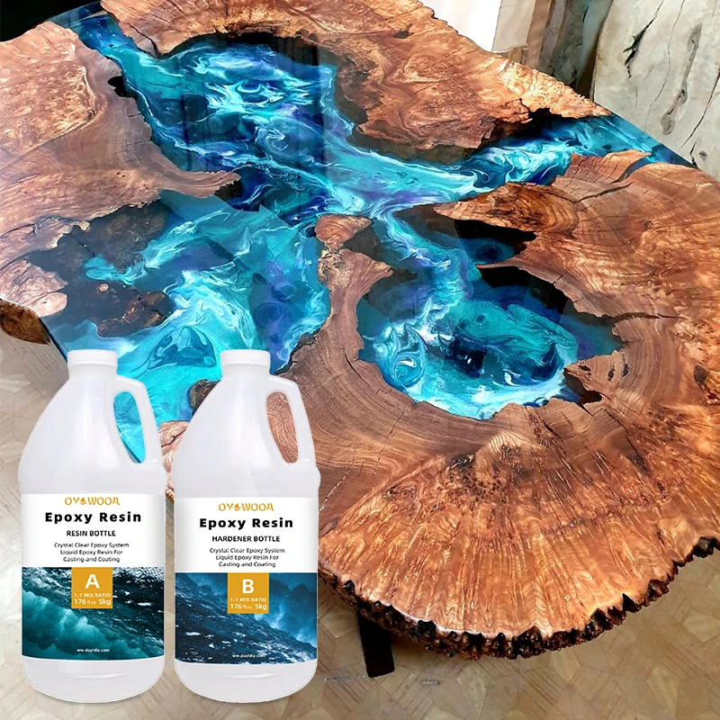 Clear Crystal Epoxy Resin Ab Glue Cheap Price for Wood River Tabletops  Metallic Floor Countertops Crafts Arts Casting Coating - China Epoxy Resin  Ab Glue, Clear Epoxy Resin Adhesive