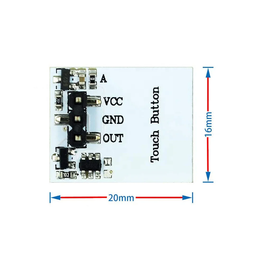 Capacitive Touch Switch HTTM Button Sensor Module Green Blue Red Yellow RGB Colorful Display Integrated Circuit