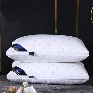 Wholesale Price Hypoallergenic Plush  Down Proof Fabric Easy Clean Custom Square Microfiber Hotel Bed Pillow
