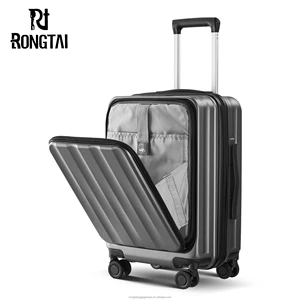 Factory Wholesale New Arrival ABS PC Zipper Travel Luggage Unisex Light Weight and Durable Front Open Carry-On Luggage