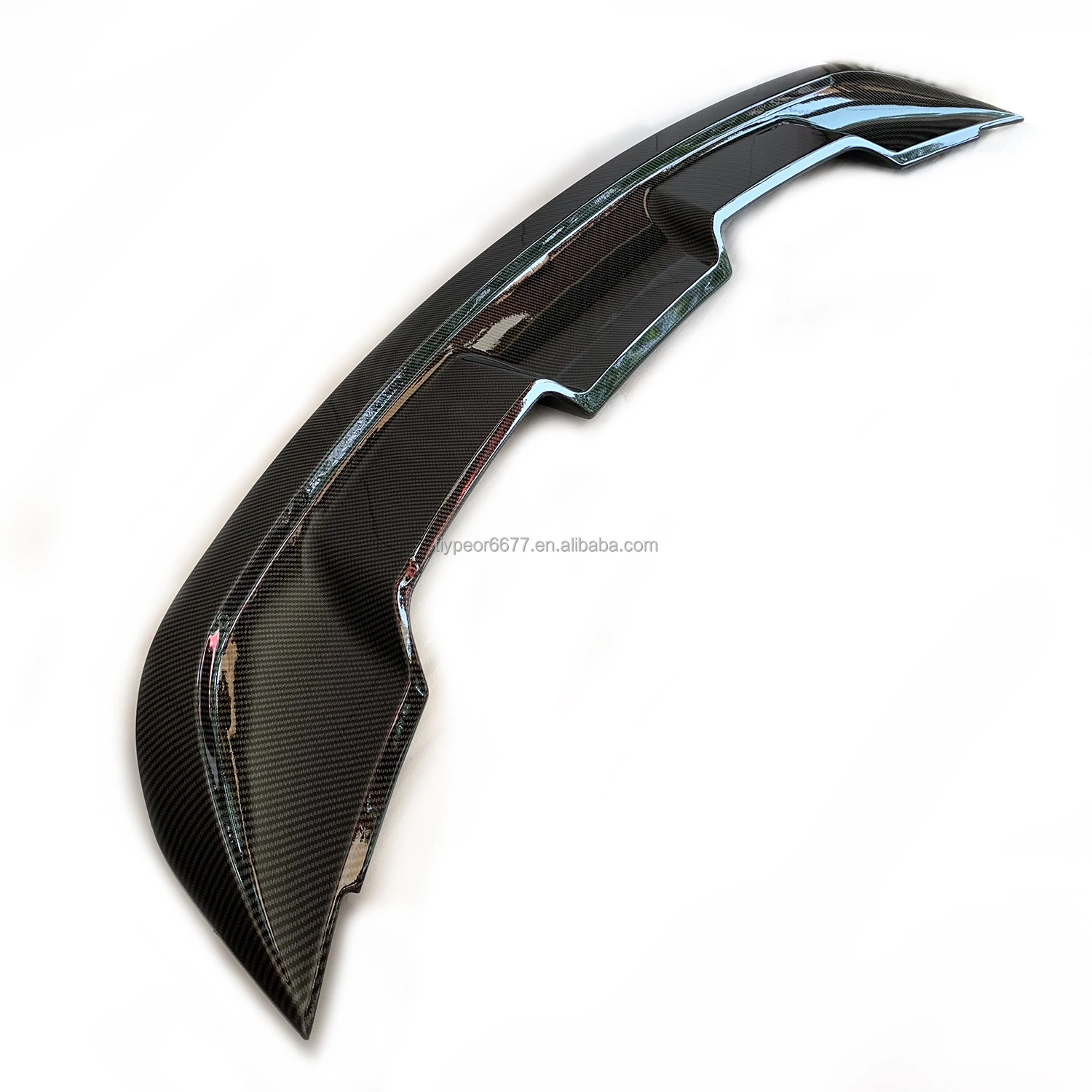 product for ford mustang gt500 2015 2023 rear trunk wing abs material high quality spoiler with acrylic panel tail lip wing-8