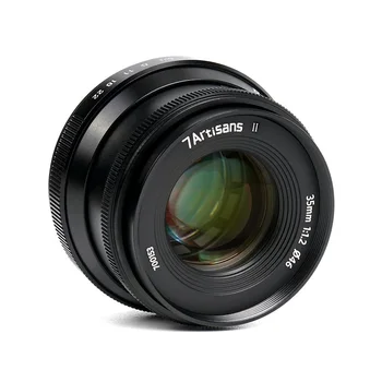 7Artisans 35mm F1.2 II APS-C Manual Focus Lens Prime Lens Large Aperture for E/FX/EOS-M/M43 Mount Camera Sony A6600/A6500/A6300 detail image
