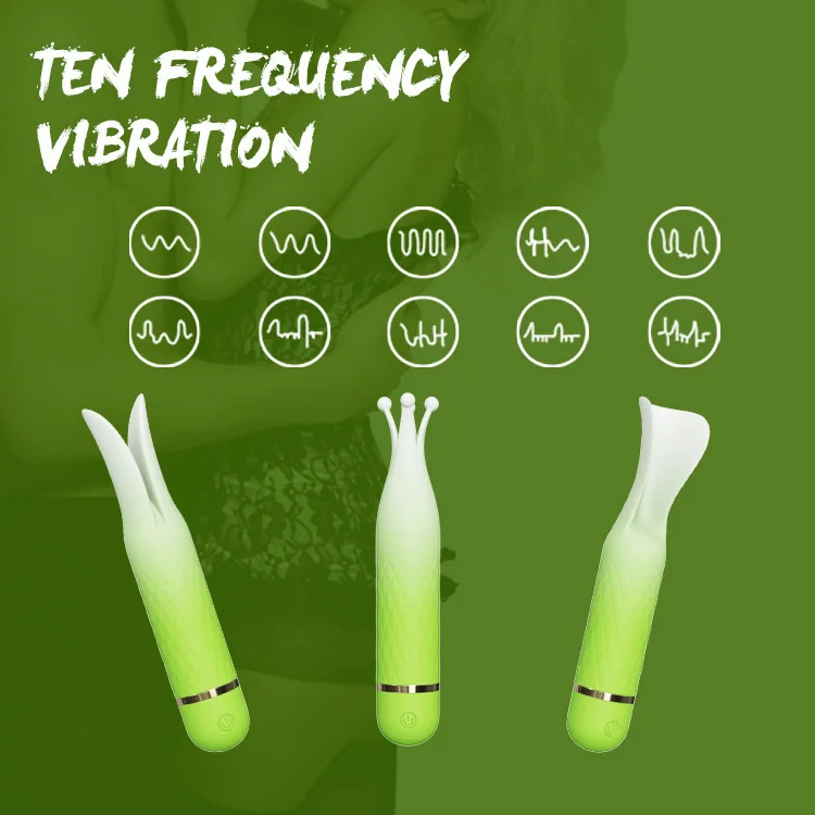 SEXBAY 2024 Latest Design Environmentally Friendly Silicone Double Head Vibrator Three Pieces of Stamen Set G-spot Vibration