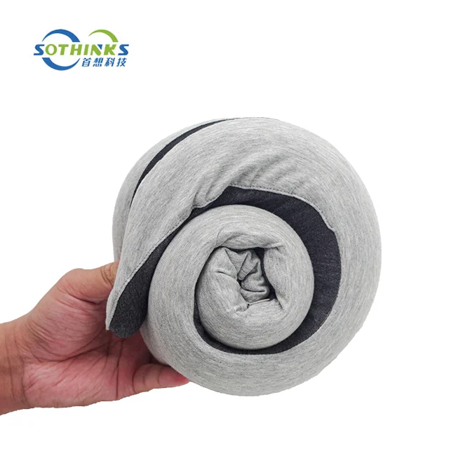 Ergonomic Design Relax Neck Adjustable Snail Shape Pillow Premium Compressible Memory Foam Headrest Perfect Travel Neck Roll