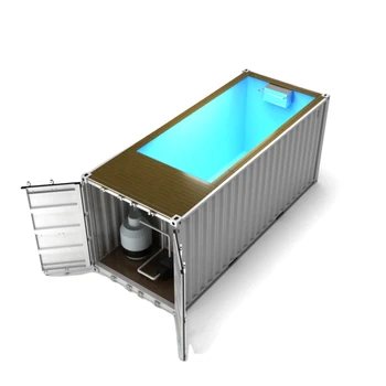 Containerized swimming pool endless pool portable swimming pool