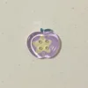 Bouton pomme transparent [violet]