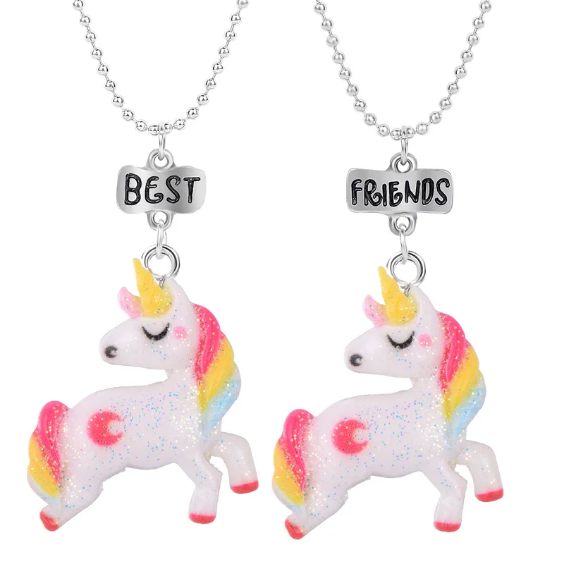 Vriua 2pcs/set Best Friends Forever Pendant Necklaces Keychains Best  Friendship Cartoon Animal Jewelry - Buy Cute Necklace For Girls Children  Kids Animal Cartoon Horse Jewelry Women Animal Colorful Necklace Pendant  Party,Fashion Jewelry