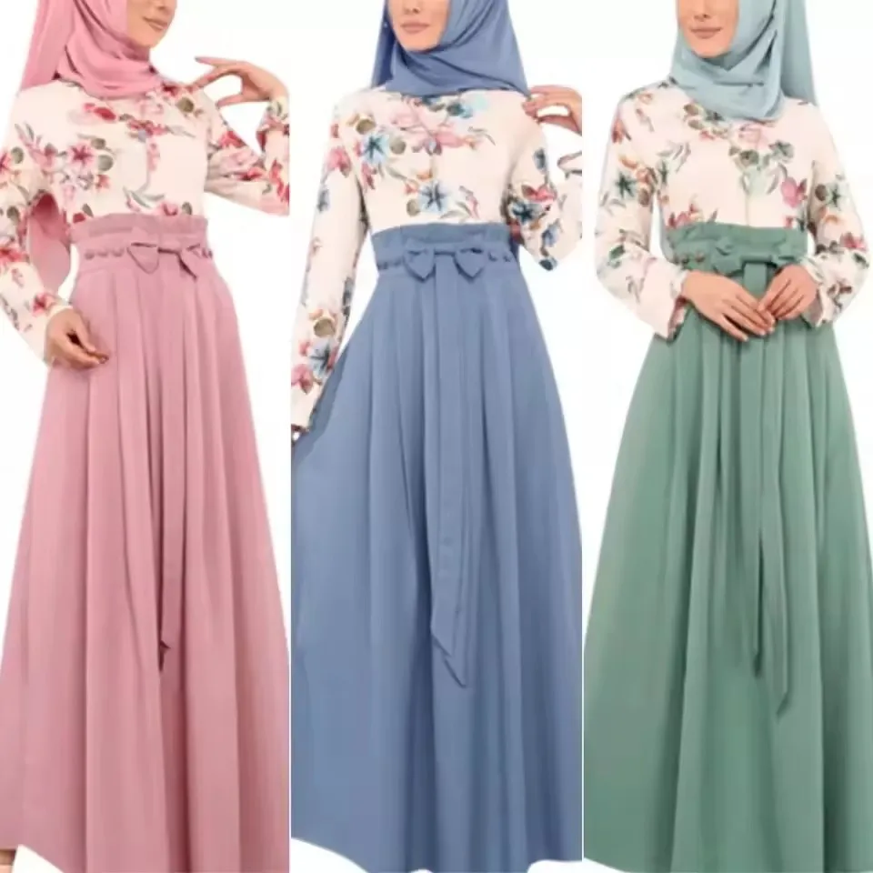 Eid Abaya Turkey Arabic Hijab Muslim Long Dress Dubai Caftan Morocco Kaftan Abaya Women Muslim Dress