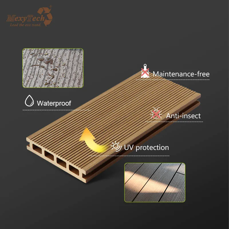 Easy Installation Modern Design Hide Frame Flooring Garden WPC Decking