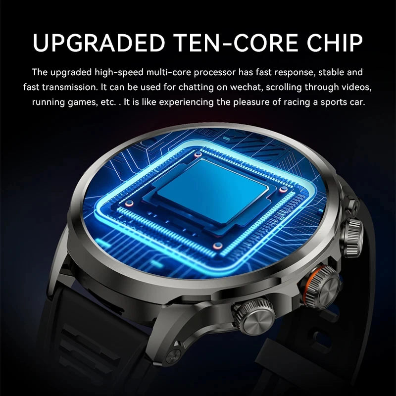 2025 H18 Pro Smartwatch 128GB, 190° Camera, IP67 Waterproof