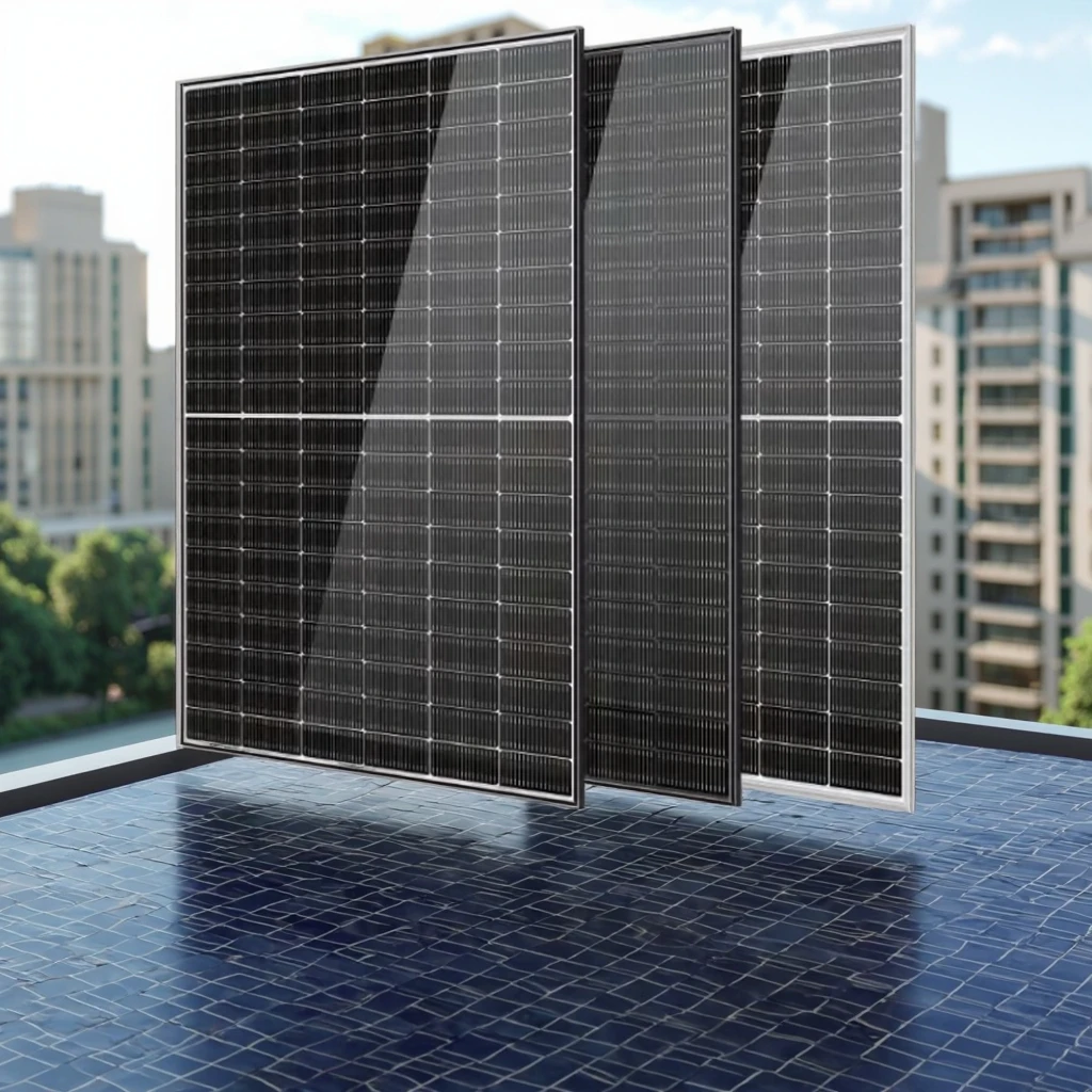QIANEN Monokristallijne hoog-efficiënte 630W-650W Daksolarpanelen N-type zwart EU-voorraad TUV-gecertificeerde zonnepanelen China