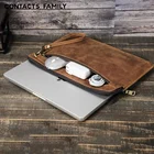 Genuine Leather Laptop Case Sleeve For Macbook Pro 14 A2442 2021 Macbook Air 13 A2337 A2179 A2338 2020 M1 Chip Pro 13
