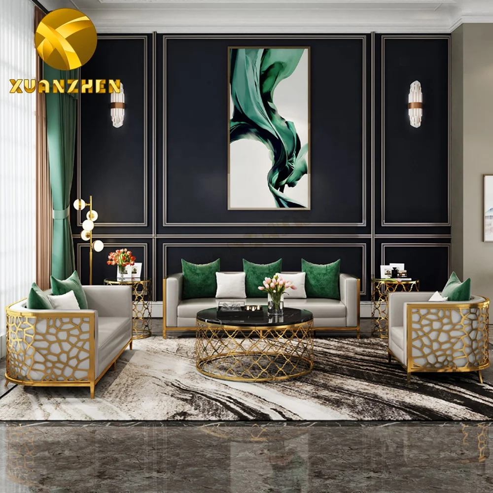 Italian Nordic Luxury Leather Sofa Set for Modern Living