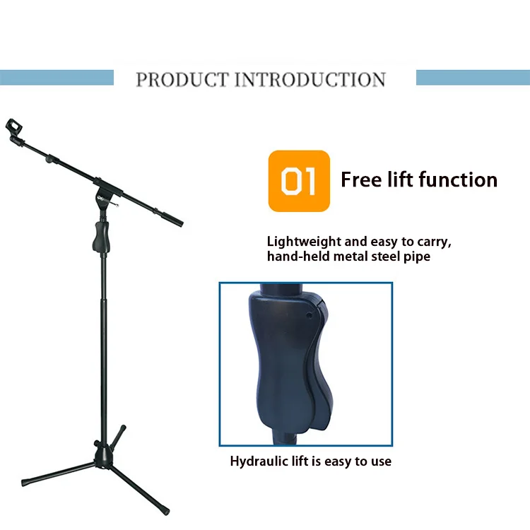 Professional Tripod Custom Microphone Stand Design Table Mic Stand Folding