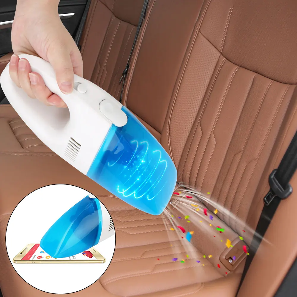 Handheld Mini Vacuum Cleaner Car Cleaning Kit with 120W 4500PA Strong Suction for Home and Car 
