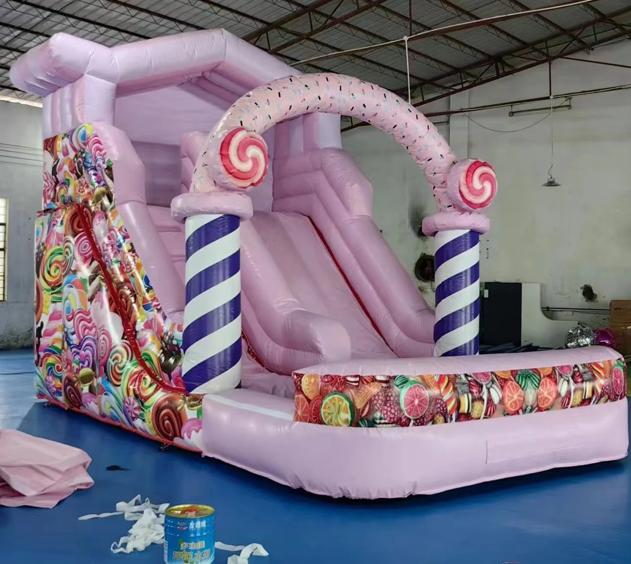 Outdoor Decoration Inflatable Candy Bounce House Soft Play Children ...