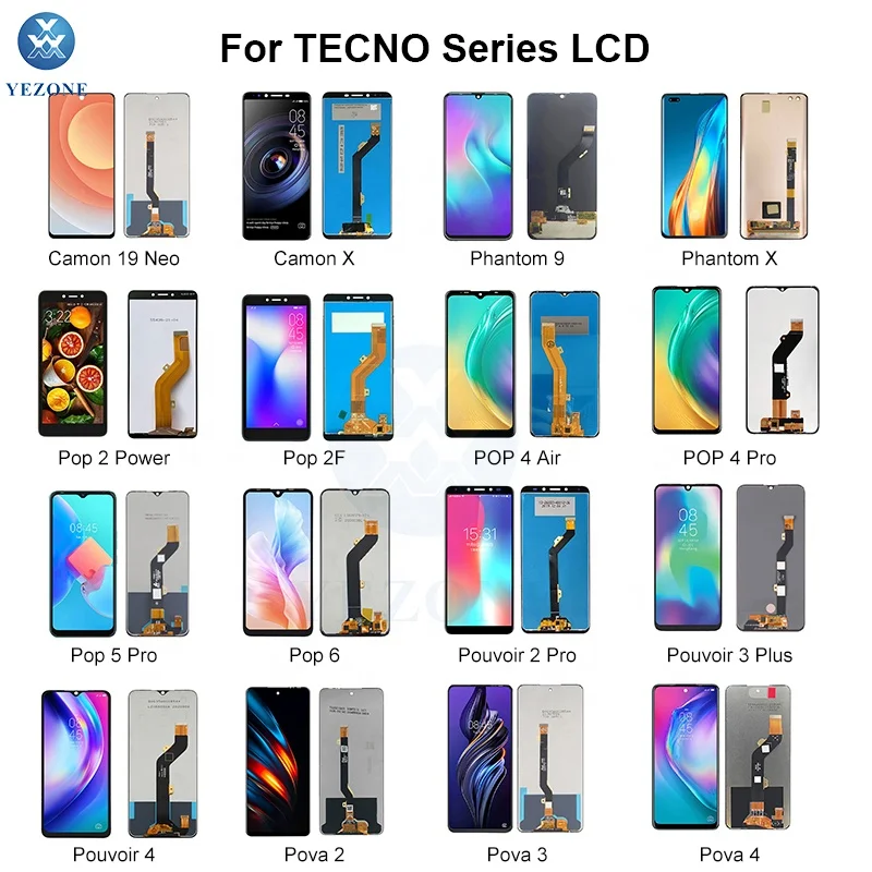 Wholesale All Screen for Infinix Note30 X6831 X6833 Phone Lcd Display for Tecno Spark 10 Pro Pova 5 Parts for Tecno Infinix Itel