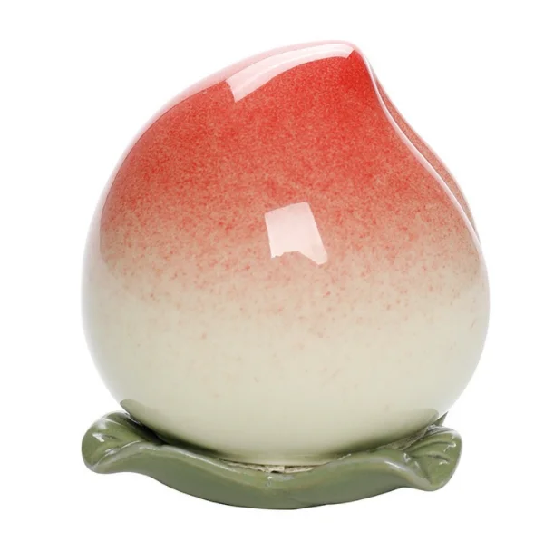 桃形茶罐陶瓷容器: - buy peach shape tea canist