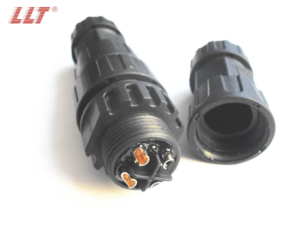 M25 Ip67 Ip68 Waterproof Aviation Connector 4 Pin Male And Female Cable ...