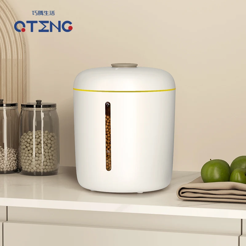 Qteng 7l Vacuum Rice Storage Pot Multi-purpose Vacuum Dry Food Storage ...