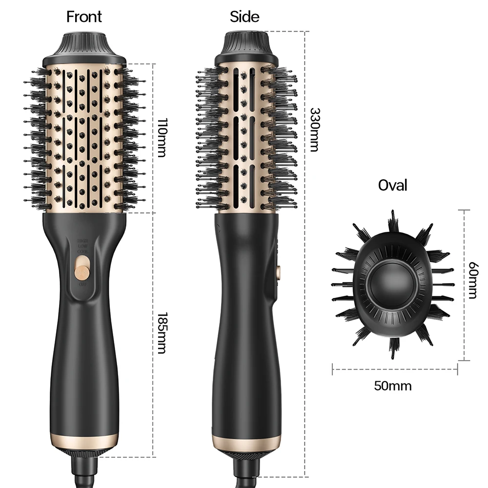 Electric in Professional Portable Heat Cold Straightener Comb Hot Air  Brush Styler Step Hair Dryer and Volumizer