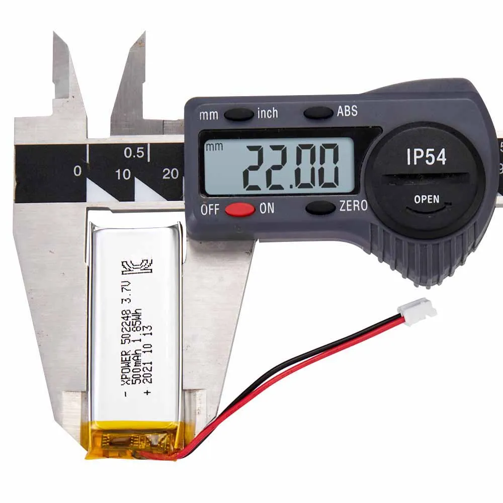 XPOWER 3.7v 500mah 502248 Lithium Polymer Battery For Hematomanometer