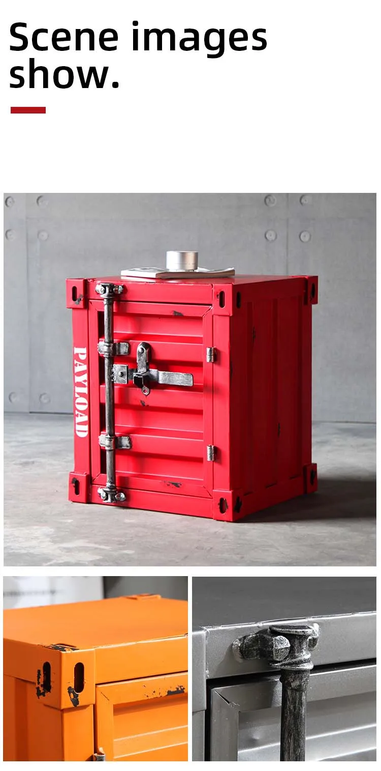 Modern Punk Simple Container Cabinet Industrial Style Locker Wrought ...