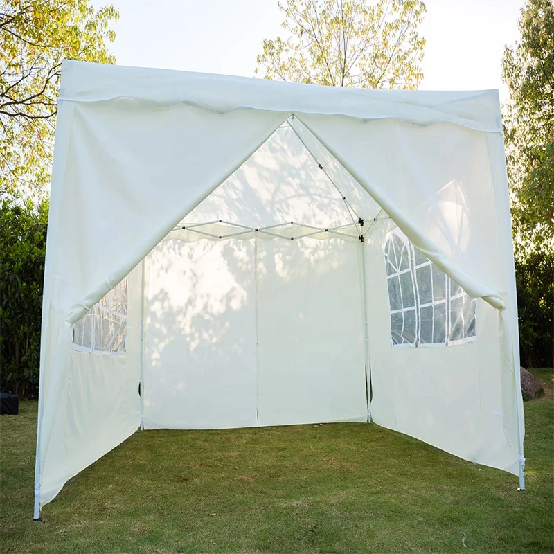 Белая уличная палатка 3*3 м с ПЭ и железом 6 кг праздничная для кемпинга складная продажи цвет размер на