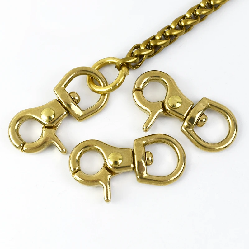 MeeTee ZK659 10mm Bag Accessories Alloy Brass Swivel Lobster