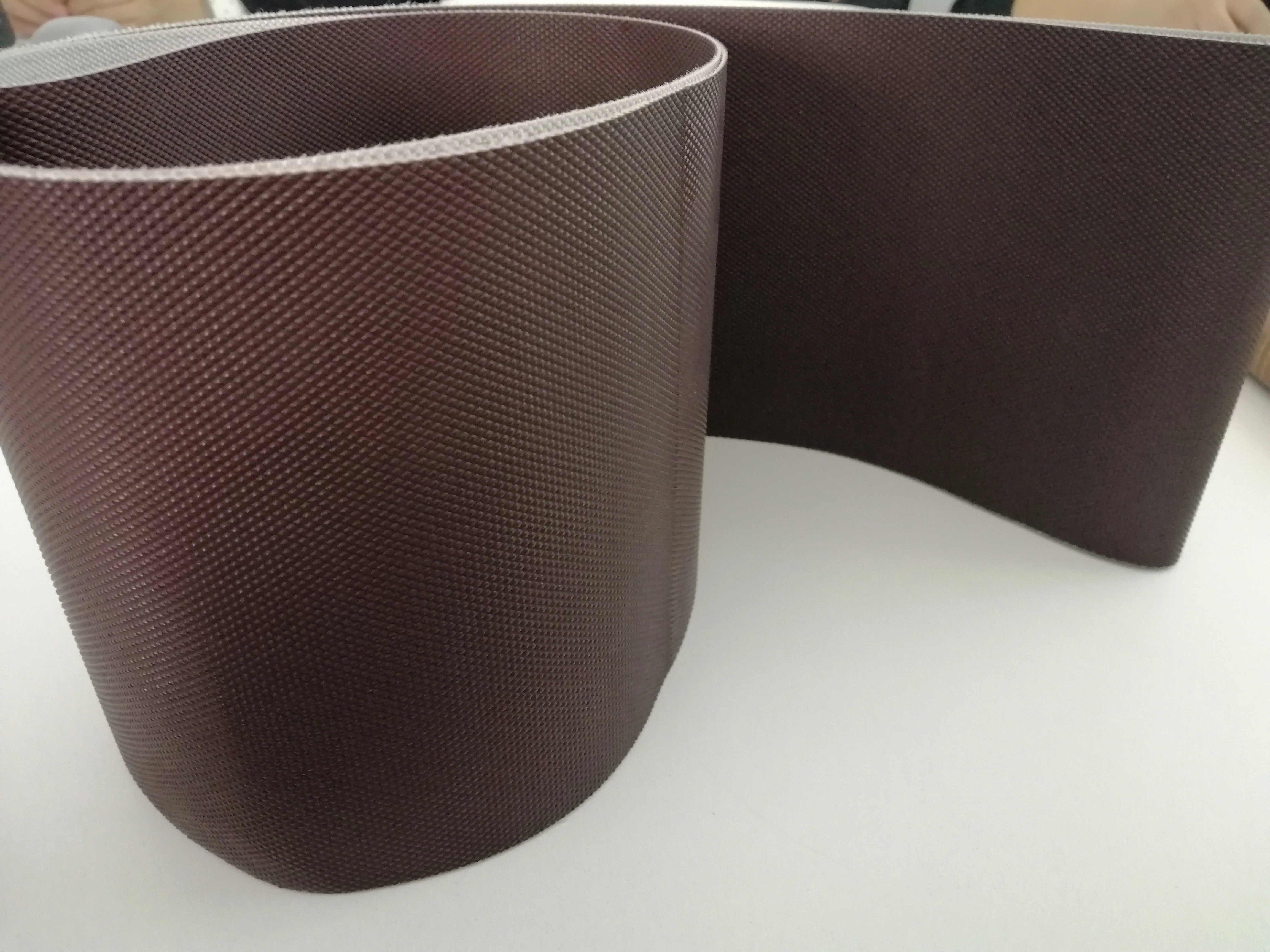 Коричневая Алмазная конвейерная лента из полиуретана для шоколада