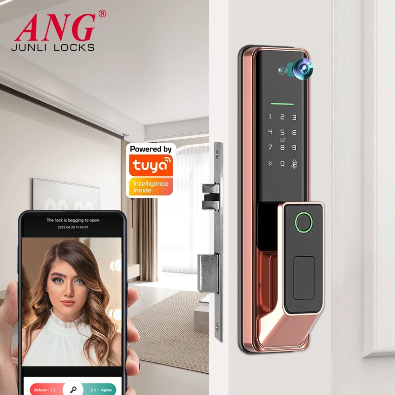 Intelligent 5050 Mortise Automatic Door Lock Smart Electronic Digital ...