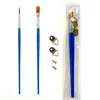 2 morceaux de tiges en plastique bleu + ceinture de fixation à vis
