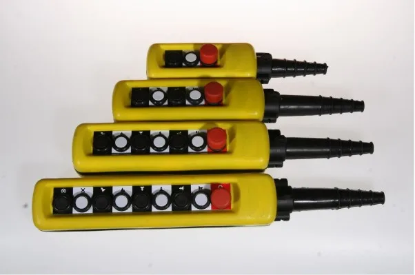 Double Speed Crane Push Button Switch with 8 Buttons and Emergency Stop XACA8913