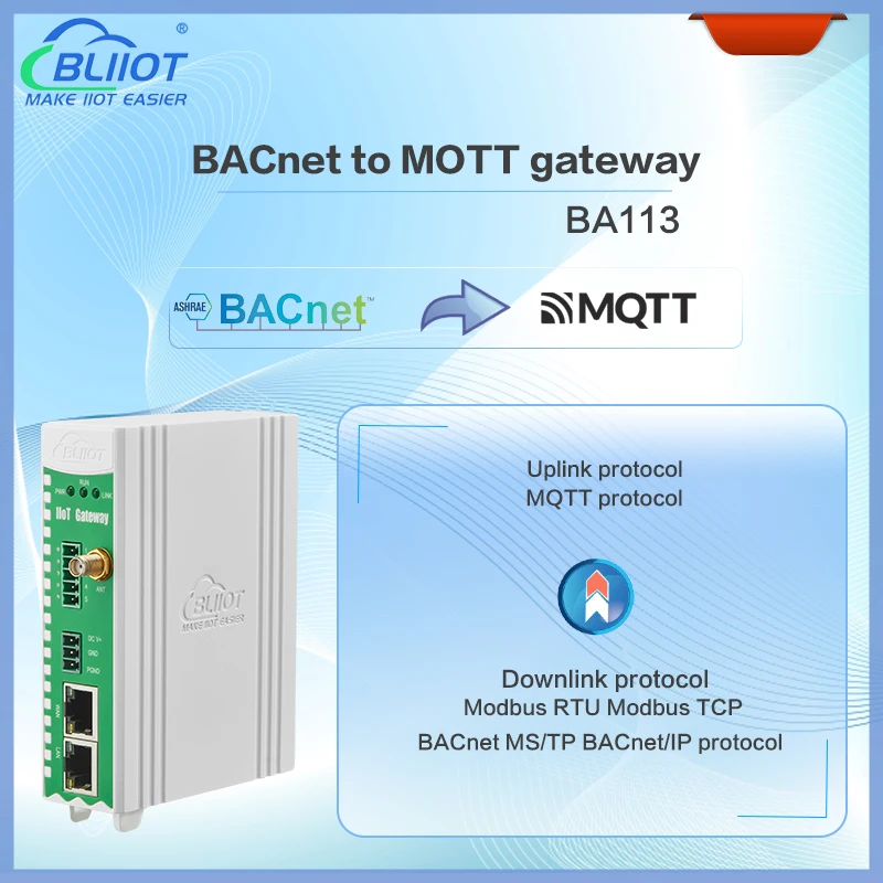 Ba System 4g Wifi Bacnet Ms/tp Bacnet/ip To Mqtt Thingsboard Gateway ...