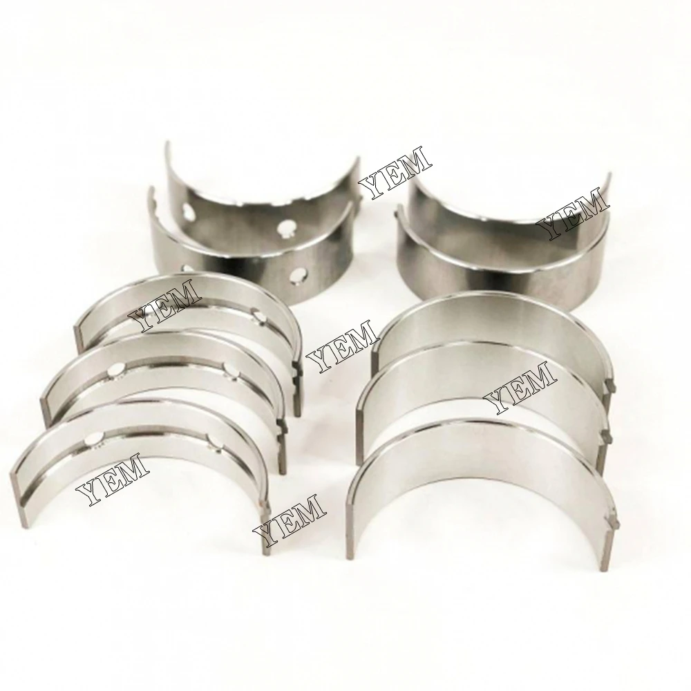 Engine Parts New Main Crankshaft Bearing Set +0.25mm for Yanmar 4TNV106 Engine