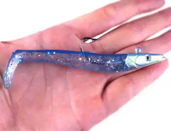 Cheery Free Shipping Lead Head Jig Fishing Hard Bait PVC Lure for Ocean Boat Fishing Marlin Carp 19g 11cm – Metal Jig – view 2