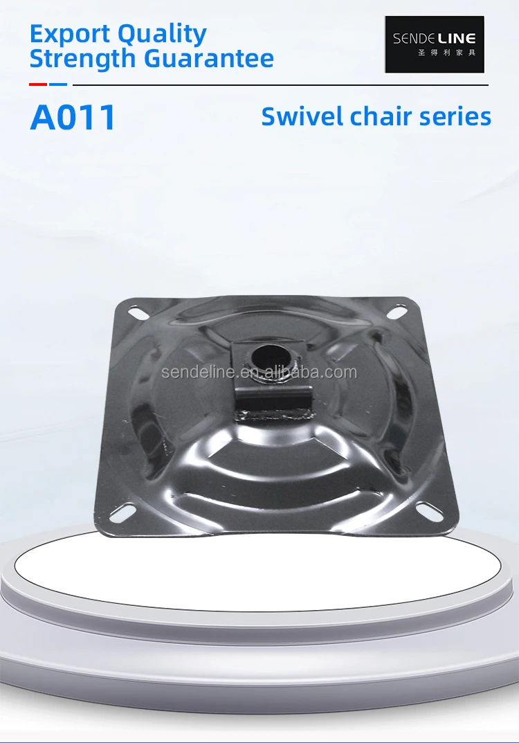 Modern Black Steel Chair Mechanism with 248X248mm Size and 3.0mm Thickness for Swivel Chair Base