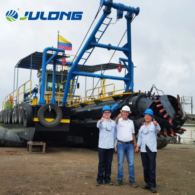 China Julong Dredging Equipment Dredger CSD650 Cutter Suction Dredger for River Sea Port Dredging