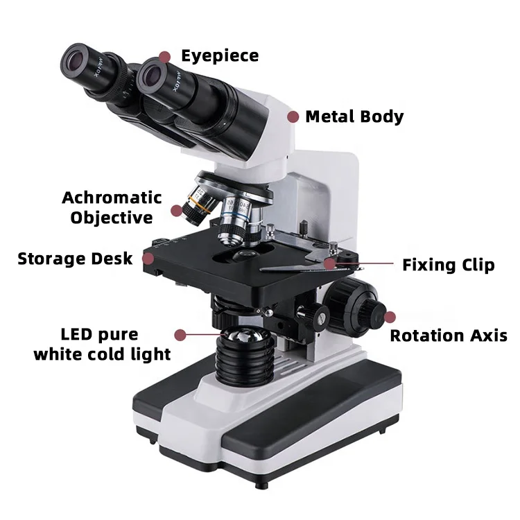 Лидер продаж лабораторное оборудование оптические Бинокулярные биологические составные микроскопы 40X-2500X стоматологический