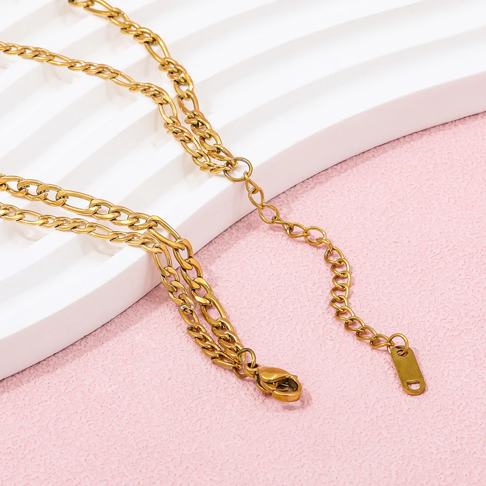 MEJURI Linked Necklace ゴールド 関税送料込 JOOLIM Stainless Steel Link Chain Layer Necklace for Women