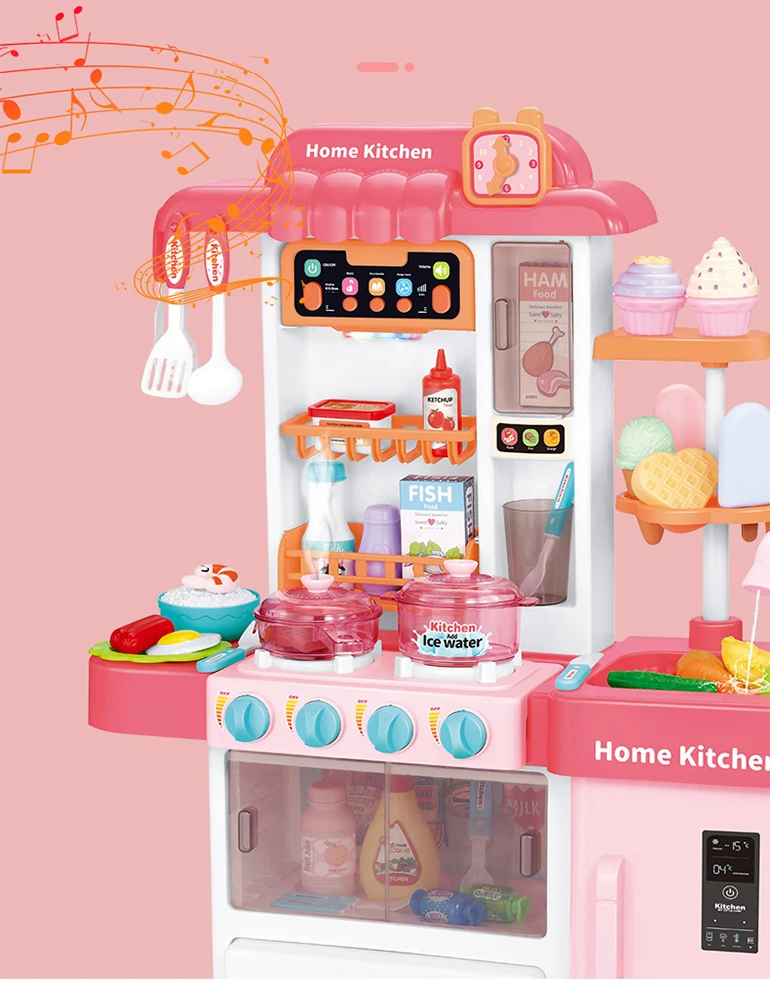 Boy and girls pretend play house multifunctional baby kitchen toy