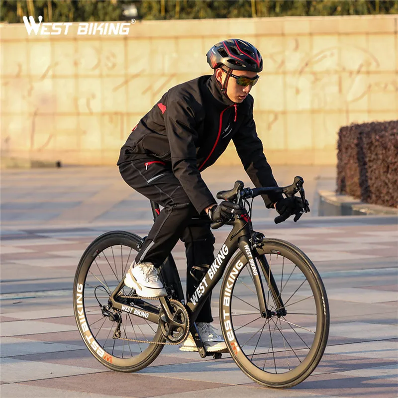 WEST BIKING Winter Bicycle Jacket Set - Thermal & Windproof
