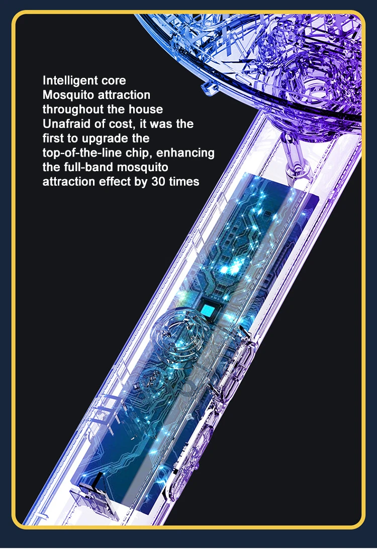 3-in-1 Wireless Charging Electric Mosquito Swatter Foldable Blue Light Electric Shock Fly Killer