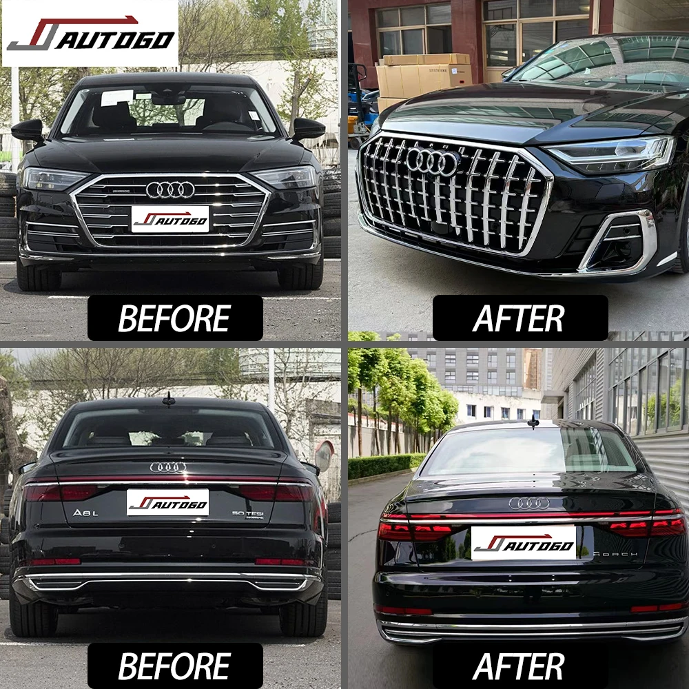 Auto Modification Conversion Facelift Refit Retrofit Old to New Body Kit for Audi A8 A8L D5 2018-2022 Upgrade to 2023 D5PA Horch