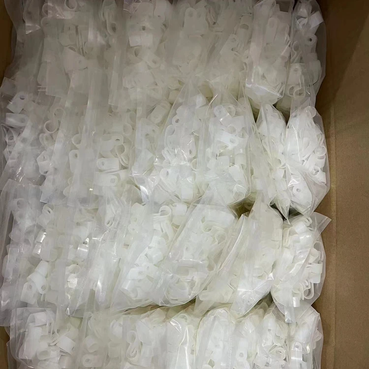 Китайский завод, сертифицированный rohs, 3/16 дюймов, белый/черный цвет, Электрический pa66, пластиковые провода, зажимы для держателя кабеля