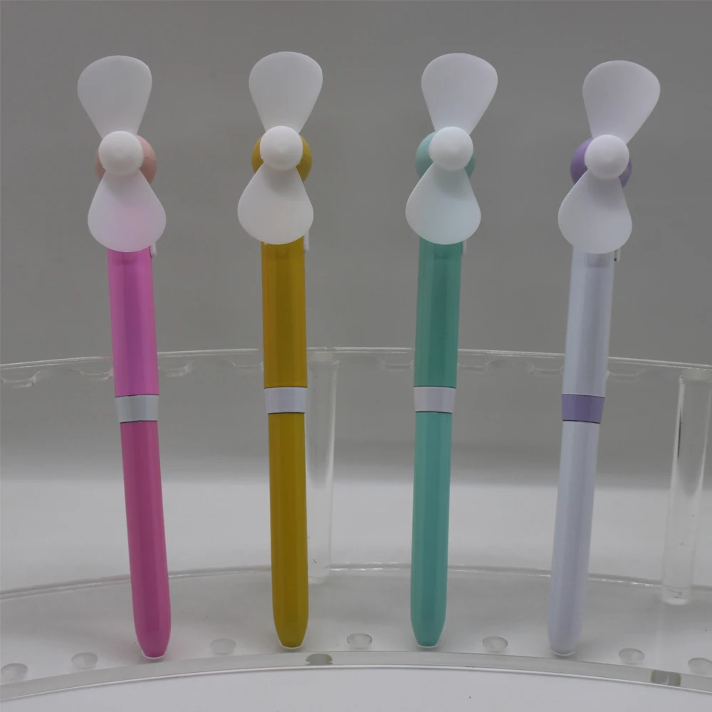 Chinese Factory Portable Mini Fan with Ball Pen Student Fan Pens New Fan Pen With Best Service