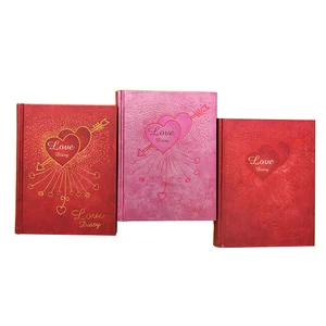 2026 red pink love story Custom  Memo diary Journal Notebook A5 Hardcover Planner for girls