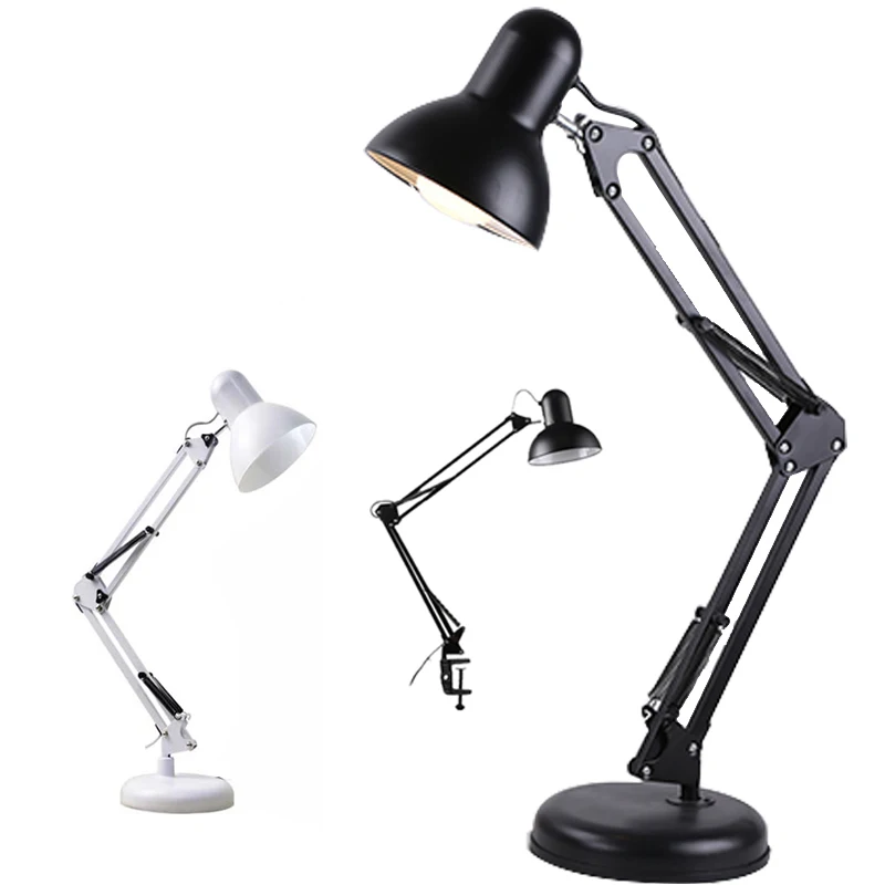 Classical Study Office Table Lamp With  Adjustable  Angle  Desk Lamp of Industrial Style Metal Table Lamp