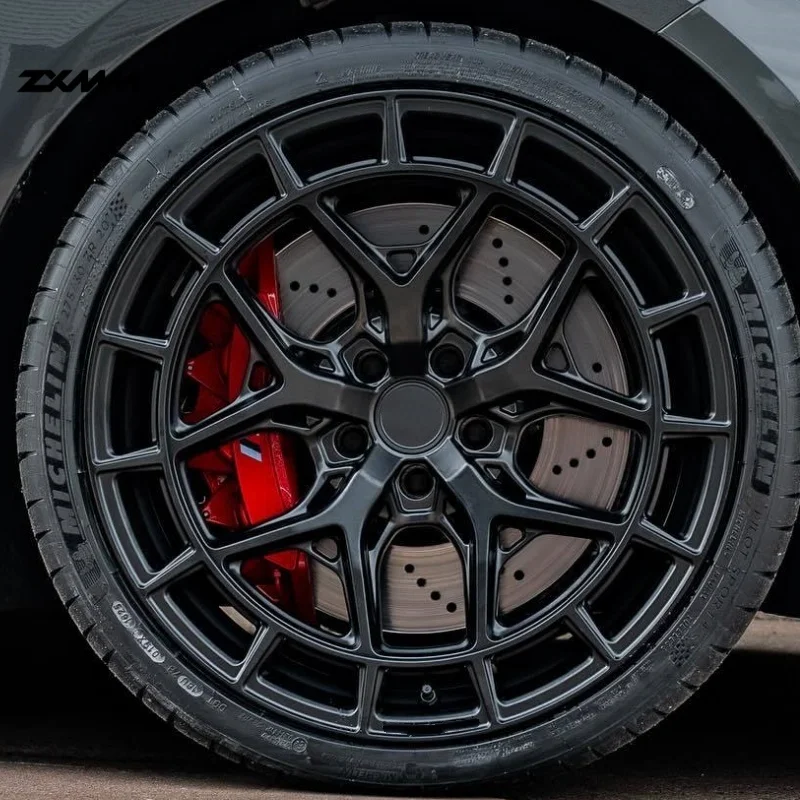 Zxmm Custom Monoblock Black Forged Polished Chromed Wheels 17-22 Inch Alloy Rims 5x112 5x120 5x130