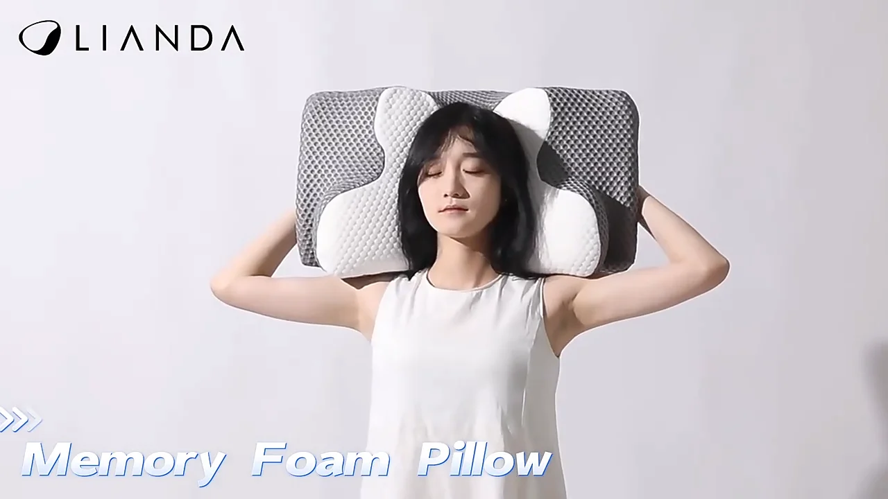 Lianda P094 Best Selling Custom Sleep Orthopedic Pillow Memory Foam Bed Pillow Memory Foam